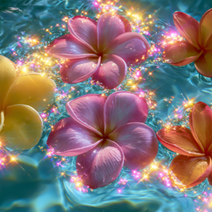 RADIANT PLUMERIA BLOOMS 3
