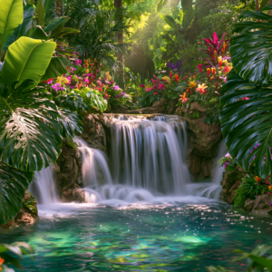 TROPICAL WATERFALL